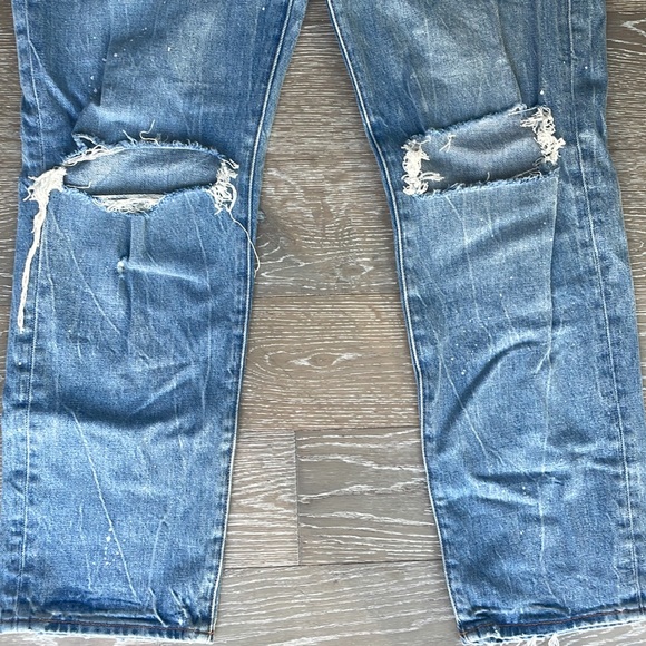 Abercrombie & Fitch Ripped Straight Jeans 33x32 - Picture 3 of 6